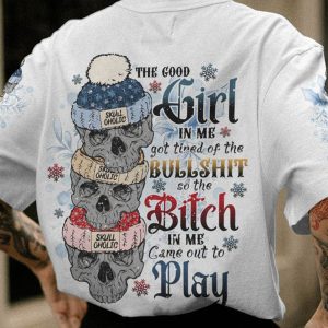 THE GOOD GIRL IN ME WINTER SKULL ALL OVER 2
