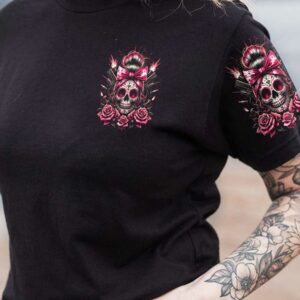 THIS GIRL MESSY BUN SKULL ALL OVER 3