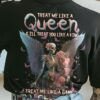 TREAT ME LIKE A QUEEN WINGS SKELETON ROSE ALL OVER 2