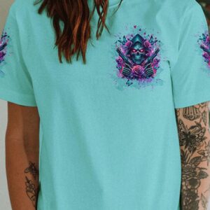 UNDERESTIMATE ME ROSE SKULL ALL OVER 1