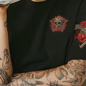 YOU COULDNT HANDLE ME CROWN SKULL VINTAGE ALL OVER 3