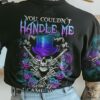 YOU COULDNT HANDLE ME PURPLE ROSE SKULL ALL OVER 2