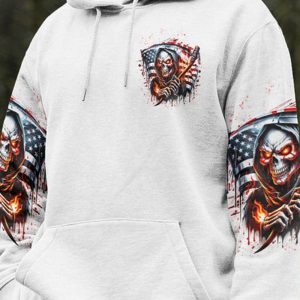 YOU COULDNT HANDLE ME SKULL ALL OVER 3 4