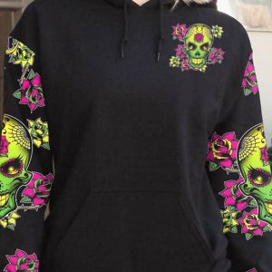 YOU COULDNT HANDLE ME SUGAR SKULL ALL OVER