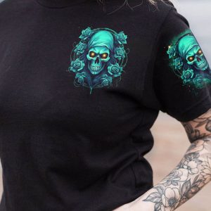 YOU HAVE TWO CHOICES SKULL ROSE ALL OVER