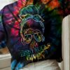 ZERO FCKS GIVEN SKULL TIE DYE ALL OVER