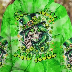 SHAMROCK AND ROLL SKULL ALL OVER 1