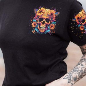SHE IS SUNSHINE SUNFLOWER SKULL ALL OVER 1