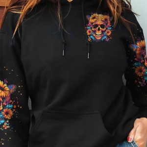 SHE IS SUNSHINE SUNFLOWER SKULL ALL OVER 3