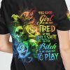 THE GOOD GIRL IN ME 3 SKULLS ROSE COLORFUL ALL OVER