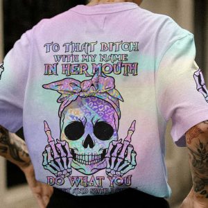 TO THAT B WITH MY NAME LEOPARD HOLO SKULL ALL OVER 2