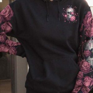 UNDERESTIMATE ME ROSE SKULL ALL OVER 1