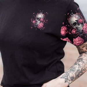 UNDERESTIMATE ME ROSE SKULL ALL OVER 3