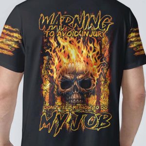 WARNING TO AVOID INJURY SKULL ALL OVER 2