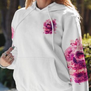 B SWITCH ROSE SKULL ALL OVER PRINT HOODIE 1