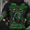DONT LIKE MY ATTITUDE SKULL ALL OVER PRINT HOODIE