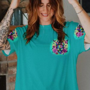 DONT TRY TO FIGURE ME OUT MESSY BUN ALL OVER PRINT T SHIRT