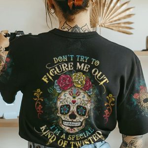 DONT TRY TO FIGURE ME OUT ROSE ALL OVER PRINT T SHIRT 1