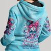 I AM A SWEET GIRL BUT IF YOU PISS ME OFF SUGAR SKULL ALL OVER PRINT HOODIE