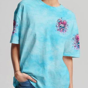 I AM A SWEET GIRL BUT IF YOU PISS ME OFF SUGAR SKULL ALL OVER PRINT T SHIRT