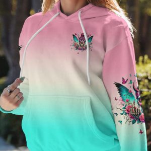 ITS GOING TO BE ONE OF THOSE DAYS MESSY BUN ALL OVER PRINT HOODIE