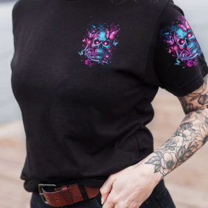 NOT EVERYONE LIKES ME SKULL ALL OVER PRINT T SHIRT 1