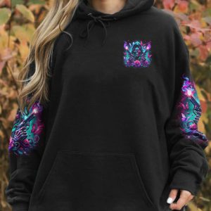 YOU COUDN'T HANDLE ME SKULL REAPER ROSE ALL OVER PRINT HOODIE