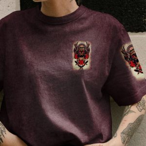 YOU MY FRIEND SHOULD HAVE YOU COULDN'T HANDLE ME WINGS SKULL ROSE ALL OVER PRINT T SHIRT