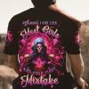 YOUR FIRST MISTAKE LADY SKULL ROSE ALL OVER PRINT T SHIRT