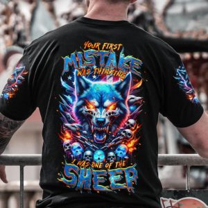 YOUR FIRST MISTAKE WOLF ALL OVER PRINT T SHIRT (1)