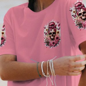ZERO F GIVEN PINK ALL OVER PRINT T SHIRT (1)