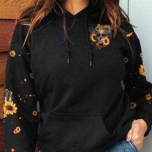 ZERO F GIVEN SUGAR SKULL SUNFLOWER ALL OVER PRINT HOODIE