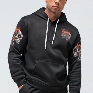 THE CHAIN ON MY MOOD SWING SKULL ALL OVER PRINT HOODIE