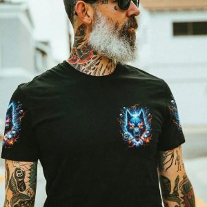 THE CHAINS ON MY MOOD SWING WOLF SKULL ALL OVER PRINT T SHIRT (1)