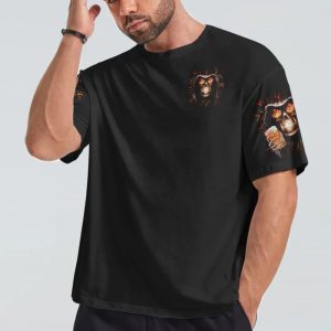 THE DEVIL WHISPERED TO ME BRING BEER SKULL ALL OVER PRINT T SHIRT