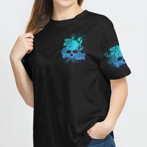 THE GOOD GIRL IN ME GOT TIRED SKULL ALL OVER PRINT T SHIRT