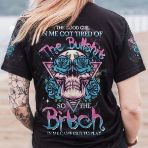 THE GOOD GIRL IN ME ROSE SKULL TRIANGLE ALL OVER PRINT T SHIRT (1)
