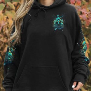 THE GOOD GIRL IN ME SCARY REAPER ALL OVER PRINT HOODIE