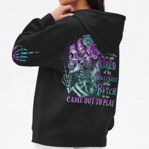 THE GOOD GIRL IN ME SKELETON ALL OVER PRINT HOODIE
