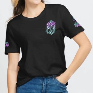 THE GOOD GIRL IN ME SKELETON ALL OVER PRINT T  SHIRT (1)