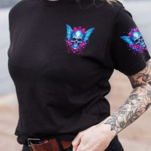 THE GOOD GIRL IN ME SKULLS WINGS ALL OVER PRINT T SHIRT (1)