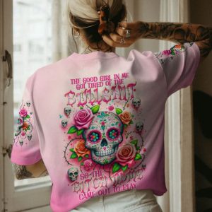 THE GOOD GIRL IN ME SUGAR SKULL ROSE ALL OVER PRINT T SHIRT (1)