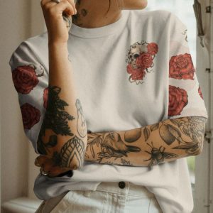   THE GOOD GIRL IN ME VINTAGE ALL OVER PRINT T SHIRT