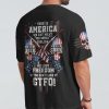 THIS IS AMERICA PATRIOTIC SKULL ALL OVER PRINT T SHIRT
