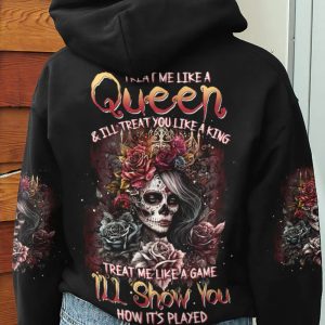 TREAT ME LIKE A QUEEN ALL OVER PRINT HOODIE (2)