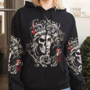 TREAT ME LIKE A QUEEN ALL OVER PRINT HOODIE