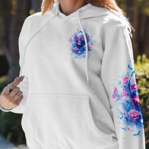 UNDERESTIMATE ME ROSE SKULL ALL OVER PRINT HOODIE (1)