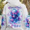 UNDERESTIMATE ME ROSE SKULL ALL OVER PRINT HOODIE