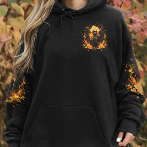 UNDERESTIMATE ME SKULL WINGS ALL OVER PRINT HOODIE