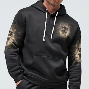 WALK AWAY I HAVE ANGER ISSUES SKULL ALL OVER PRINT HOODIE